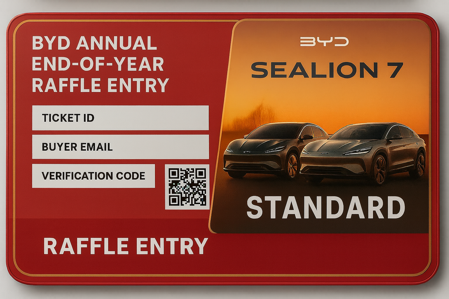 BYD Standard Ticket